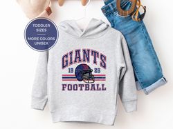 toddler new york giants pullover fleece hoodie, kids football sweatshirt