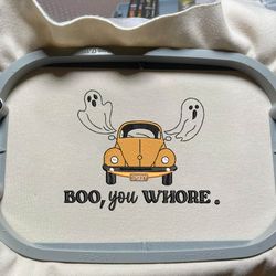 boo you whore embroidery machine design, stay spooky embroidery design, spooky halloween embroidery file