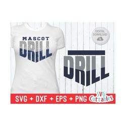 drill svg - drill team cut file - drill template 001 - svg - eps - dxf - png - silhouette - cricut - digital download