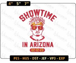 Showtime In Arizona Football Logo Embroidery Design, NFL Kansas City Chiefs Football Logo Embroidery Design, Famous Football Team Embroidery Design, Football Embroidery Design, Pes, Dst, Jef, Files