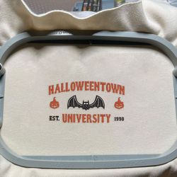 Halloweentown University Embroidery Design, Horror Movie Halloween Embroidery File, 3 Sizes, Format Exp, Dst, Jef, Pes, Horror Film Halloween