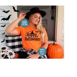 happy halloween shirt, halloween party costume, retro halloween shirt, witches tee, halloween crewneck, vintage hallowee