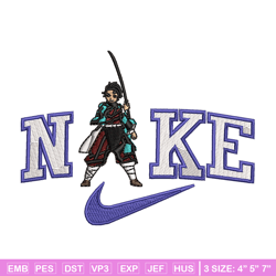 nike tanjiro embroidery design, tanjiro embroidery, nike design, embroidery shirt, embroidery file, digital download