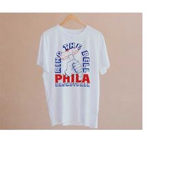 philadelphia basketball ring the bell vintage white shirt, philadelphia basketball team champs retro tee, sports tshirt,