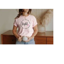 fighter breast cancer shirt, pink cancer ribbon shirt, leopard breast cancer tee, cancer support shirt, breast cancer aw