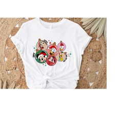 disney christmas shirt, mickey and friends christmas, disney ornament ball shirt, merry and bright, very merry christmas