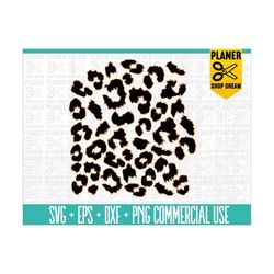 leopard print svg, leopard print with offset,,leopard svg,animal print svg,fuzzy leopard print svg,pattern svg,pattern s