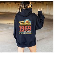 retro vintage hoodie, trendy retro hoodie, vintage 1969 limited edition sweatshirt, retro graphic sweat, aesthetic retro