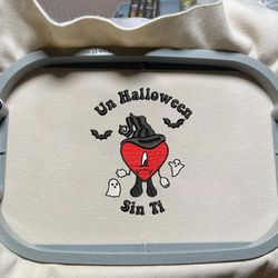 un halloween sin ti embroidery, bad bunny halloween, un verano sin ti embroidery, un verano halloween, spooky benito embroidery, instant donwload