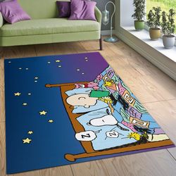 snoopy sleep rug living room rug family gift decor area rug for living room bedroom rug home decor