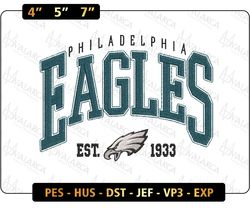 NFL Philadelphia Eagles Girls Embroidery Design, NFL Football Logo Embroidery Design, Famous Football Team Embroidery Design, Football Embroidery Design, Pes, Dst, Jef, Files