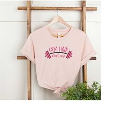 lovely squat lover shirt, cute gym hair shirt, be cool don't care shirt, gift for pink design gym lover women or girl sh