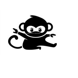 monkey svg cutting files, monkey dxf cut file, monkey cutting image, monkey dxf file, monkey vector, monkey svg png dxf