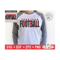 football svg -  football template 0048 - svg - eps - dxf - football shirt design - silhouette - cricut cut file, digital