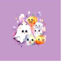 cute ghost png,  skull skeleton pumpkin halloween png, halloween png, skull halloween png, skeleton png