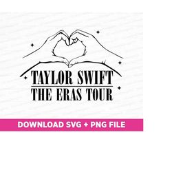 taylor's version svg, taylor's hand heart sign svg, the eras tour svg, taylor's eras svg, png svg files for print and cu