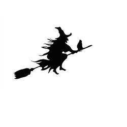 witch clipart svg, halloween cutting image, witch files for silhouette, witch image file, witch silhouette files, witch