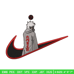 kakashi hatake 6 nike embroidery design, naruto embroidery, nike design, anime design, anime shirt, digital download