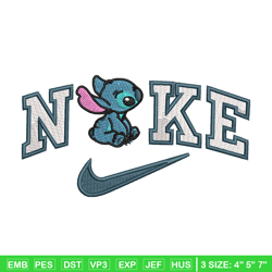 nike x stitch cute embroidery design, stitch embroidery,nike design, embroidery shirt, embroidery file, digital download