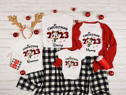 Christmas 2023 Disney Shirt, Minnie Mickey Christmas 2023 Custom Tshirt, Disney Family Christmas Tee, Disney Christmas T