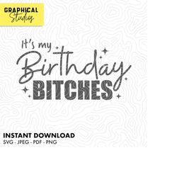 birthday bitches happy birthday svg instant download cricut svg 18 t shirt