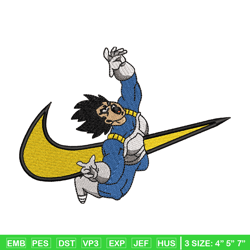 nike x vegeta embroidery design, dragonball embroidery, nike design, embroidery shirt, embroidery file, digital download