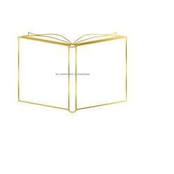 open book gold sticker png, open book gold jpg, open book card clipart, open book foil jpg