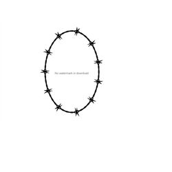 barbed wire oval image svg, barbed wire oval iron on svg, barbed wire oval clipart image, barbed wire oval svg clipart i
