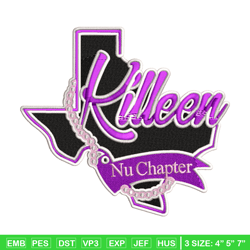 killen nu chapter logo embroidery design, logo embroidery, logo design, logo shirt, embroidery file, instant download