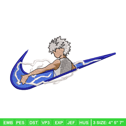 killua zoldyck embroidery design, hunter x hunter embroidery, embroidery file, anime design, digital download