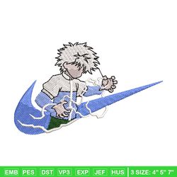 killua zoldyck embroidery design, hunter x hunter embroidery, logo design, anime design, anime shirt, digital download