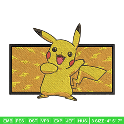 pikachu box embroidery design, pokemon embroidery, anime design, embroidery file, digital download, embroidery shirt