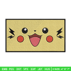 pikachu frame embroidery design, pokemon embroidery, anime design, embroidery file, digital download, embroidery shirt