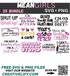 Mean Girls Inspired PNG, So Fetch svg, Burn Book Clip Art, S - Inspire  Uplift