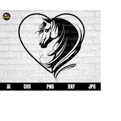 horse heart svg, horse svg, i love horses svg, beautiful horse svg, horse head svg, horse silhouettes for cricut, png, a