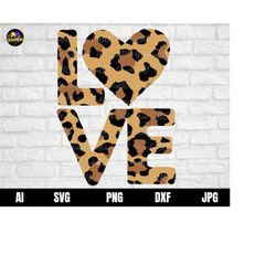 leopard print heart svg, love svg, leopard svg, leopard heart svg, heart svg, valentines svg, valentine svg, mothers day