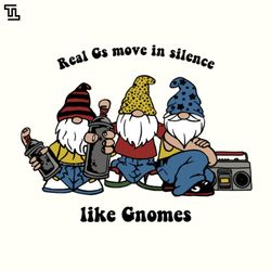 real gs move in silence like gnomes, christmas png download