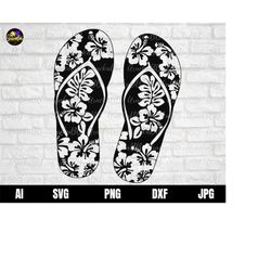 flip flops svg, summer svg, beach svg, flower flip flops svg, flip flops flowers svg, flip flops and flowers svg, hibisc