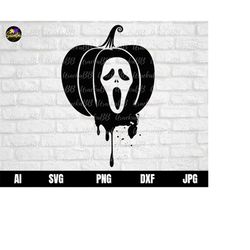 pumpkin scream svg, halloween svg, scary pumpkin svg, halloween scary svg, halloween scream svg, ghost face svg, ghost f