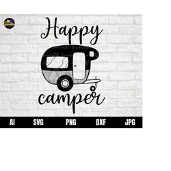 happy camper svg, camper van svg, camping van svg, camper car svg, camper svg, camping svg. summer svg, travel tshirt sv