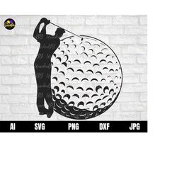 golf svg, golfing svg, golfing design svg, golf logo, golf ball svg, golf vector, golf club instant download, svg, png,