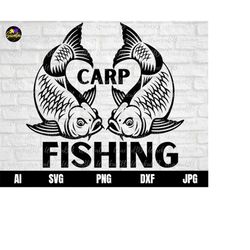 carp fish svg, carp svg, carp fishing svg, fishing svg, lake fishing svg, carp fish png, cricut file, instant download