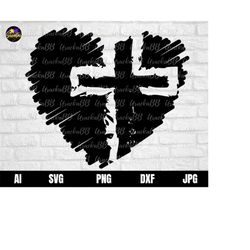 heart cross svg, faith svg, christian svg, jesus heart cross svg, religious svg, cross and heart svg, cross heart religi