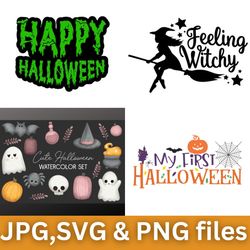 free vector happy halloween  vector design  t-shirt svg design, cap svg design , svg sticker download