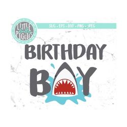 shark birthday boy svg, cut, printable, image, photo