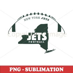 football sublimation - jets logo - high-quality png digital download