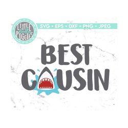 best cousin shark birthday svg, cut, cousin shark png