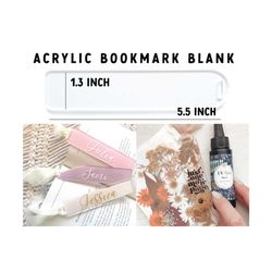 craft blank | acrylic blank | acrylic bookmark | craft supply bookmark | cricut blank | diy bookmark | blank bookmark |