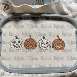 pumpkin halloween embroidery design, pumpkin face embroidery design, scary pumpkin embroidery machine design