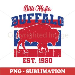 bills mafia football sublimation png - vintage style digital download